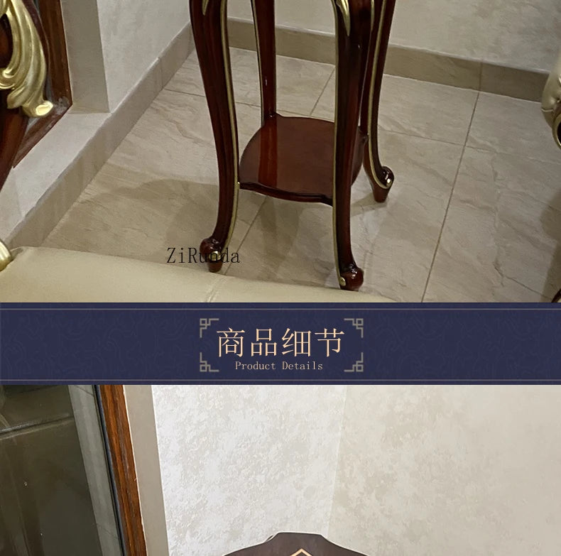Solid wood flower stand, living room coffee table, piano paint rack, high-end furniture