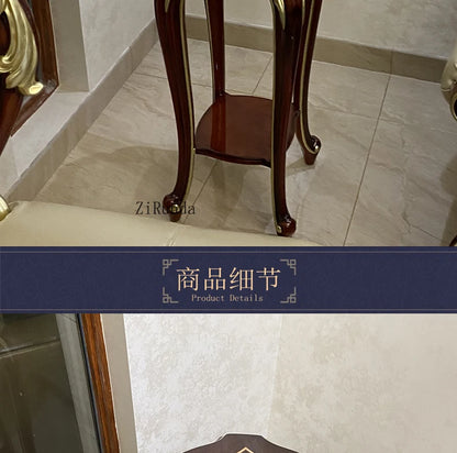 Solid wood flower stand, living room coffee table, piano paint rack, high-end furniture