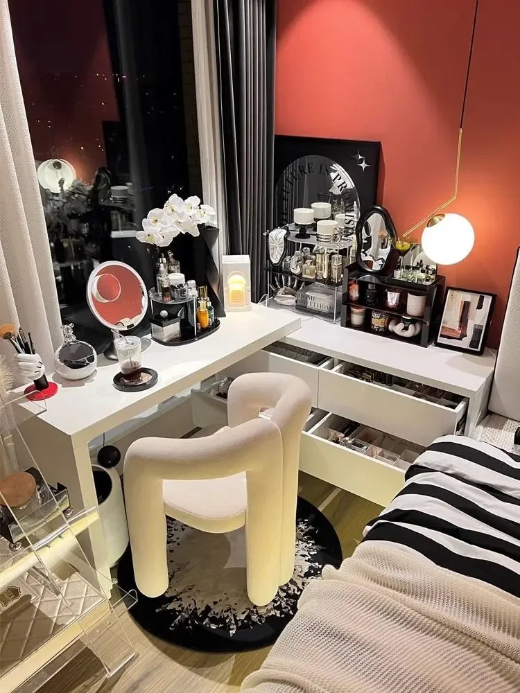 Richome Stool Dressing Chair Makeup Simplicity Modern Bedroom Home Use Light Luxury Dressing Table Simplicity Living Room Sofas