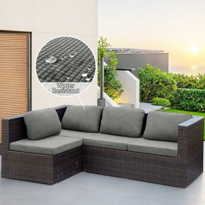 1pc Water-Reststant Polar Fleece Outdoor Sofas Covers, 230gsm Sofa Cushion Cover, Multiple Colors Available