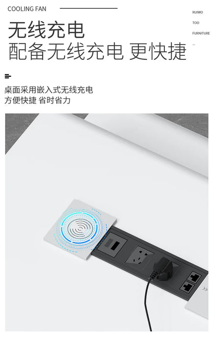 Minimalist Atmosphere Office Desk Computer High Single Fashionable Office Desk Irregular Office Furniture Der Schreibtisch XYOD