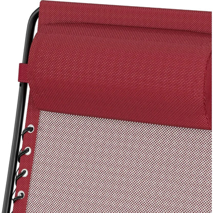 Basics Outdoor Patio Zero Gravity Lounge Chair with Pillow, Folding Reclining and Textilene Adjustable, Folding Lounge 26" Black