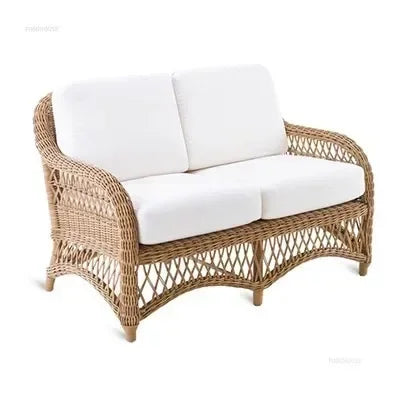 Outdoor PE Rattan Garden Chairs Balcony Courtyard Garden Waterproof Sofa Chair Outdoor Terrace Leisure Chair Outdoor Furniture T