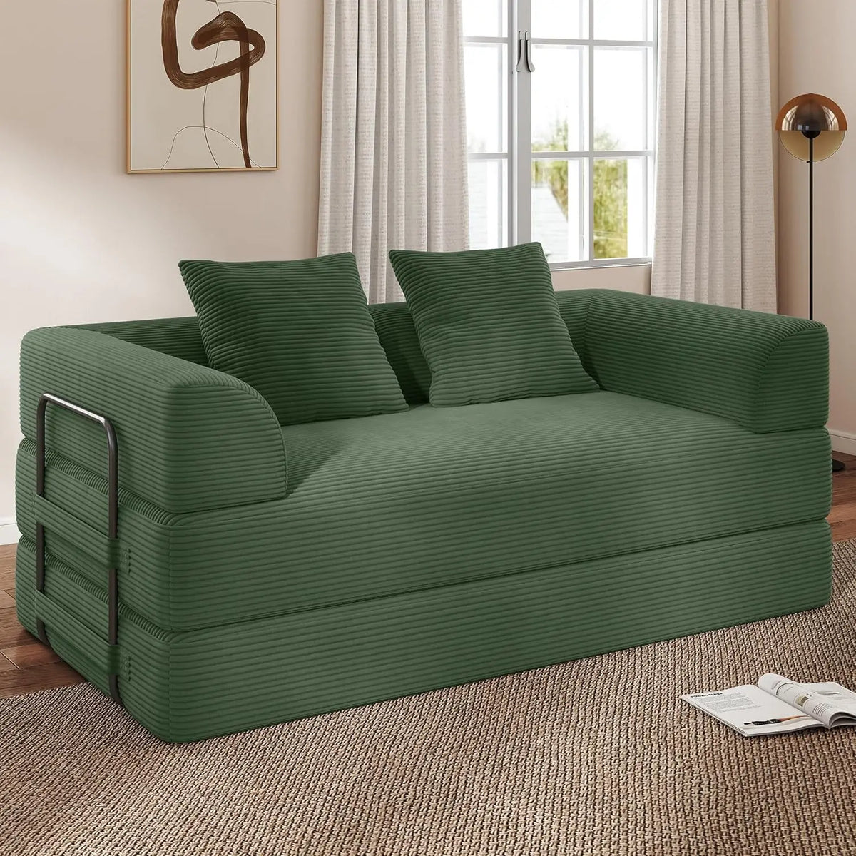 Cloud Boneless Convertible Floor Sofa Bed, 70