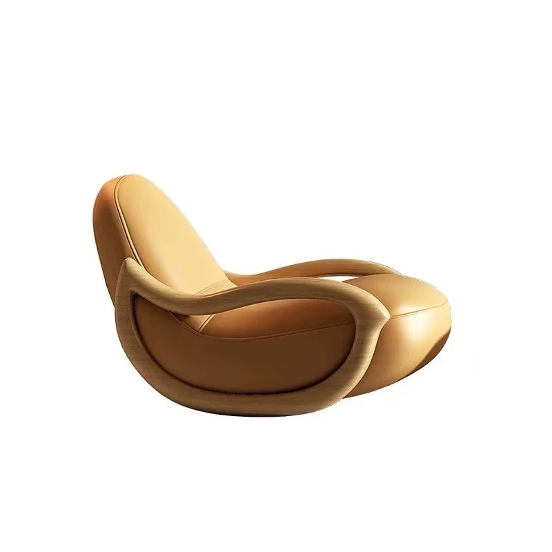 Italian Living Room Chair, Simple White Design, Lazy Designer Recliner, Comfy Armchair Sofa, Fauteuil Salon Home Furniture