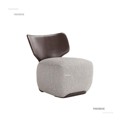 Modern Designer Leisure Living Room Chair Balcony Back Chair Living Room Furniture Nordic Luxury Small Apartment Lazy Sofa Chair