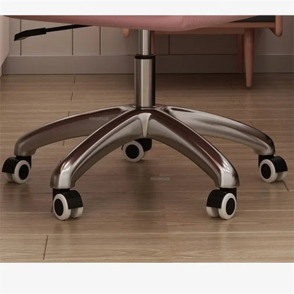 Modern Pink Office Chair Comfortable Adjustable Swivel Computer Chair for Home Bedroom Gaming Chair Office Furniture