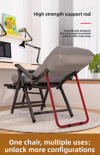 recliner lunch break folding office chair nap can lie down dual-purpose backrest computer chair couch