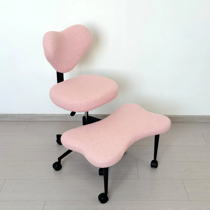 Cross Leg Chair - Meditation Chair with Wheels, ADHD Chair, Height Adjustable Seat, Adjustable Footstool