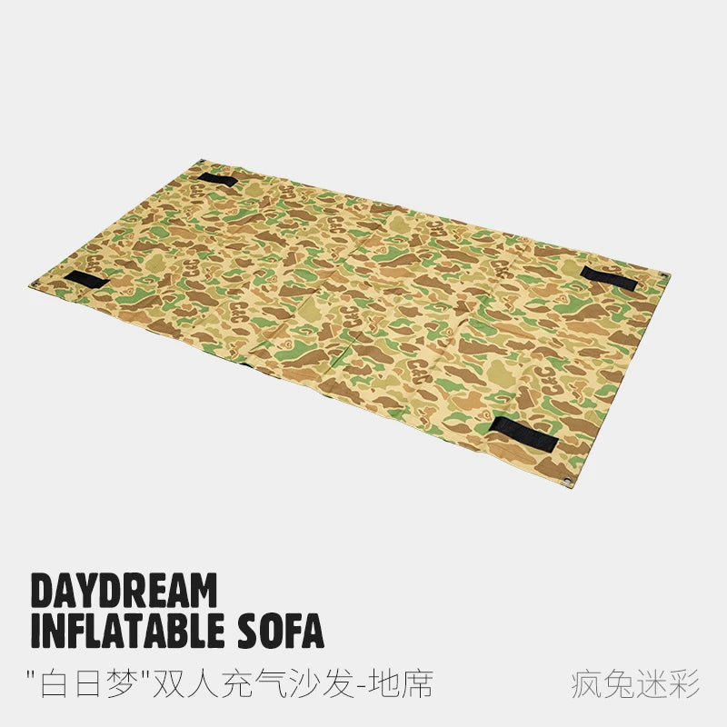 Double and Single Inflatable Sofa with Built-in Air Pump, Comfortable and Portable for Camping and Leisure Home Use