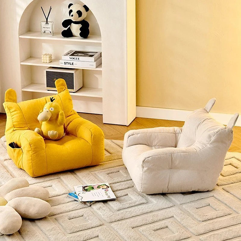 Soft Small Sofa Chair Comfortable Ergonomic Living Room Lazy Sofa With Storage Bag Children's Bear Sofa Chair For Boys And Girls