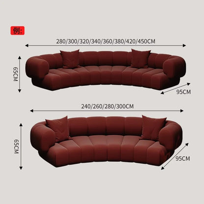 #  Nordic Semi Circular Arc Sofa Modern Designer Beauty Salon Reception Office Sofa Hotel Rest Area Office Furniture Transat