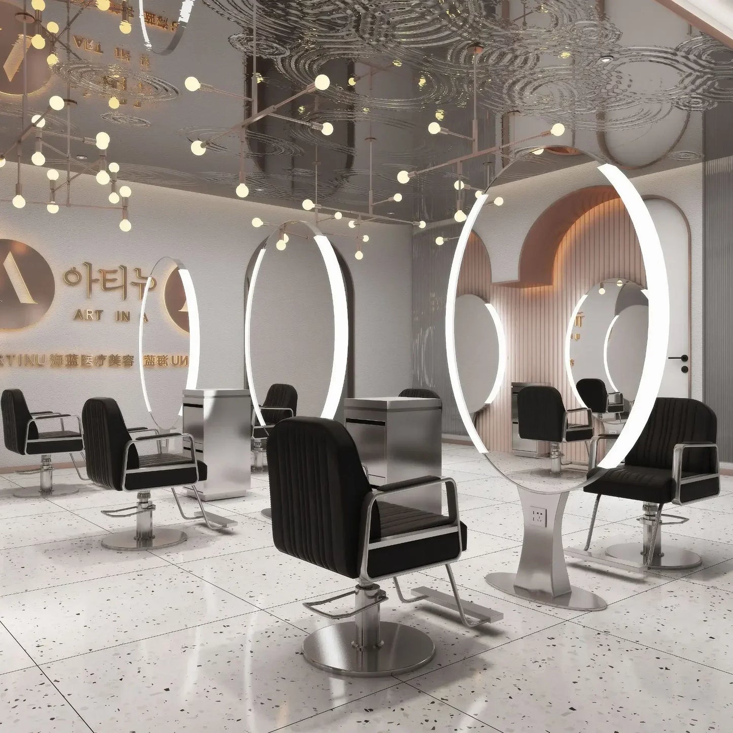 Shampoo Barber Chair Simplicity Wheels Swivel Salon Chair Hair Stylist Facial Sillas Cosmetic Aesthetic Salon Furniture