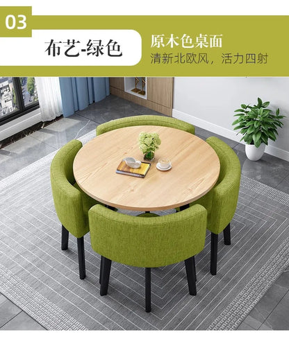 Simple square negotiation table and chair combination store, shop