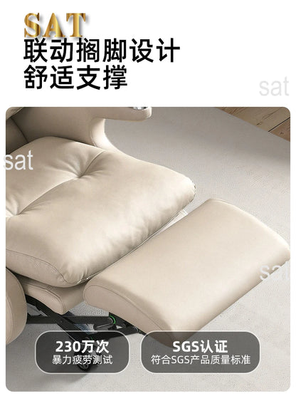 /Modern Office Chair Electric Massage Luxury Ergonomic Executive Footrest Boss Chair Comfortable Sillas De Oficina Furniture