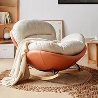 Simple Recliner Wooden Chair Accent Nordic Cheap Bedroom Rocking Living Room Chairs Designer Comfy Fotele Do Salonu Furniture