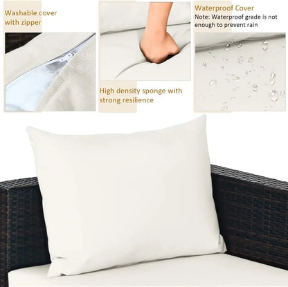 Factory Hot Selling Modern Design High Quality PE Rattan Home Sofa Cover for Living Room Hotel Garden