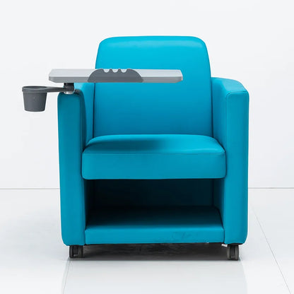 Multifunctional Table and Chair All-in-One Comfortable Sofa Training Chair with Table BoardExtra-wide Writing Board Movable Conf