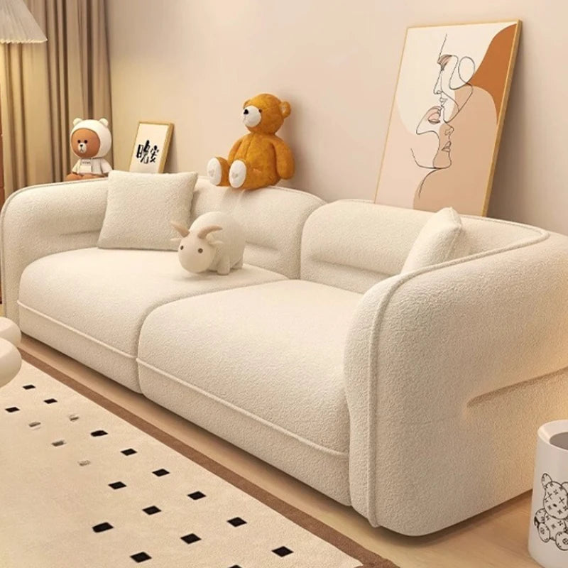 Minimalist Lounger Compression Sofa Modern Double European Baby Compression Sofa Mid Century Corner Patio Divano Salon Furniture