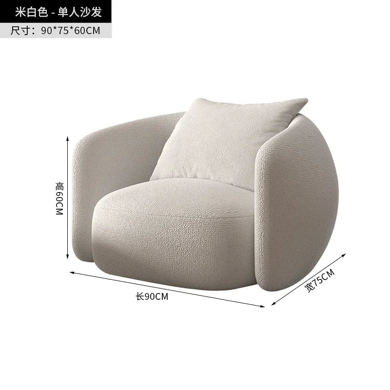 Italian Banana Sofa Minimalist Shaped Sofa Living Room Simple Modern Arc Cashew Sofa-high qualit
