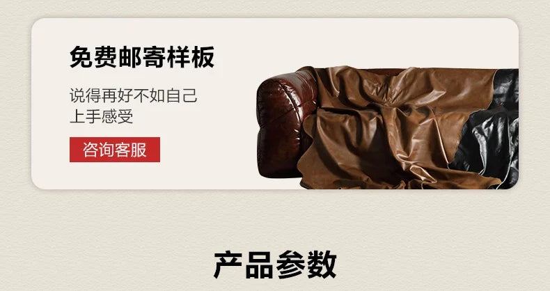 The original bean bag sofa, American retro style, oil wax leather, large sitting, deep, second-hand, first-hand leather, cowhide