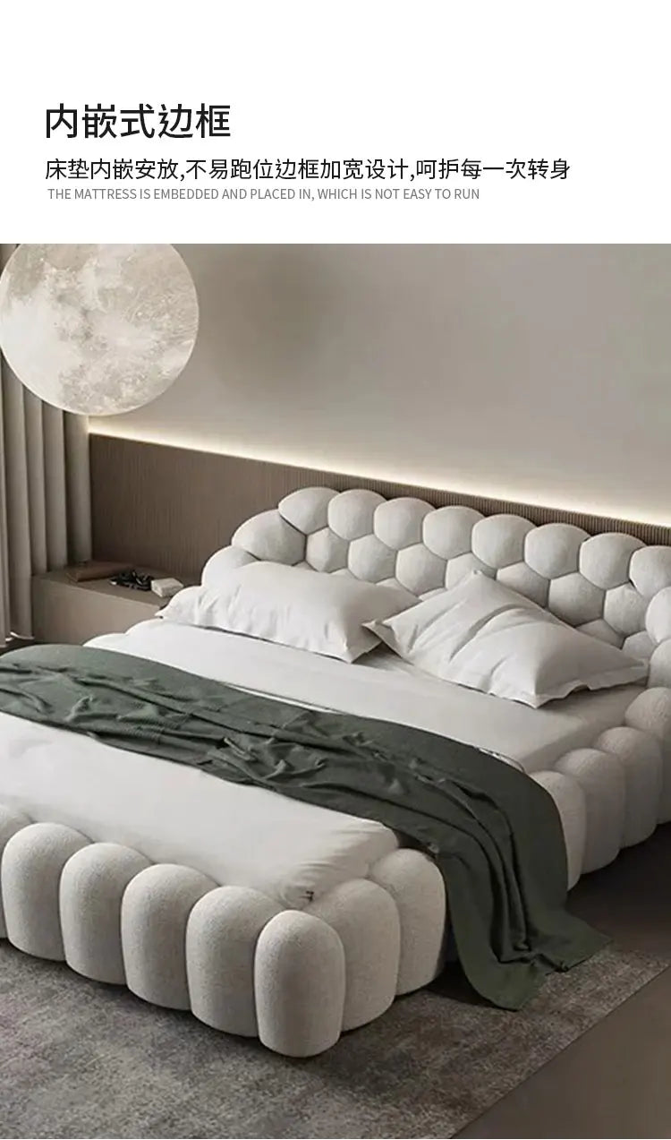 Lounge Clear Bed Decoration Beauty Room Decor Large Size European Sun Sleeping Bed Safe Letto Matrimoniale Trendy Furniture