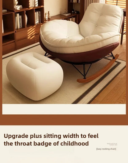 Chair Rocking Chair Lazy Lounge Chair Sofa Single Comfortable Lounge Chairs Living Room Bedroom Household Indoor Leisure Chairs