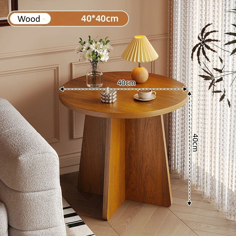 Tea table, living room, home balcony, small tea table, new high-end small apartment, sofa, side table, small storage table