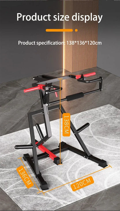 Huck squatting machine Horizontal push frame Weightlifting Strength Multi-function Trainer Fitness Equipment  Gym Home Exercise