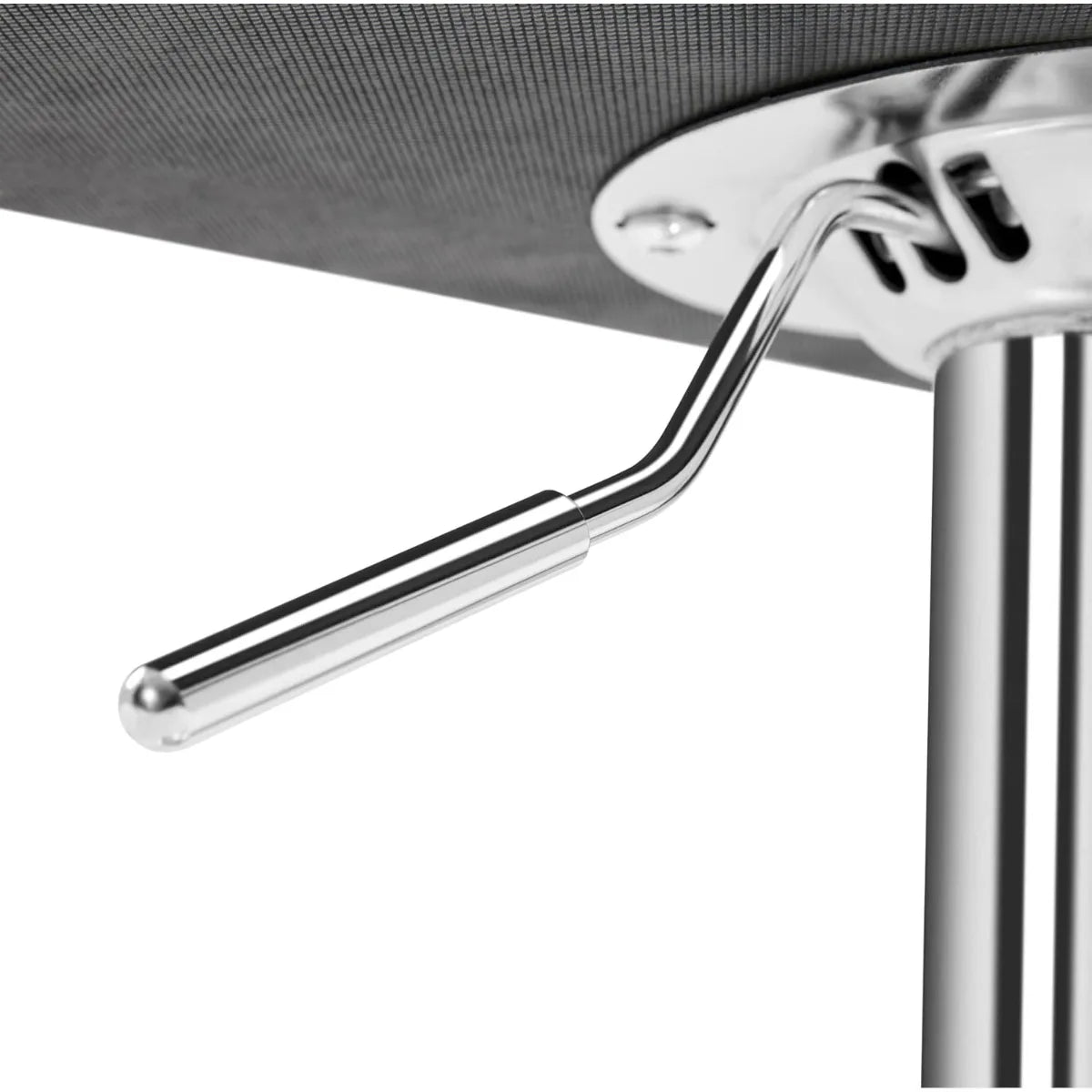 Lot de 2 tabourets de bar pivotants réglables, hauteur de comptoir hydraulique avec accoudoirs et dossier, cuir PU pour cuisine et bar, blanc