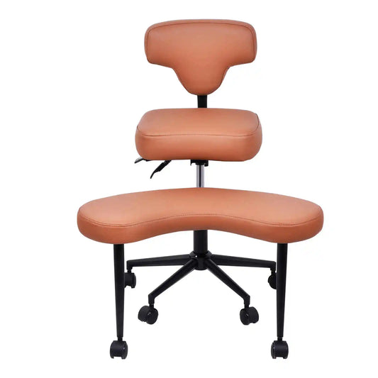 Cross Leg Chair - Meditation Chair with Wheels, ADHD Chair, Height Adjustable Seat, Adjustable Footstool
