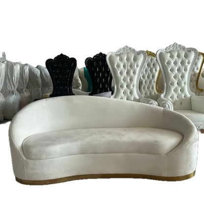 Customized light luxury fabric sofa curved sofa hotel clubhouse special-shaped sofa