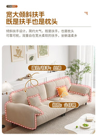 Large  Apartment Sofa Wood Lounge  Puffs Recliner Longer Sofa Modern Designer Luxury Nordic Muebles Para El Hogar Home Furniture