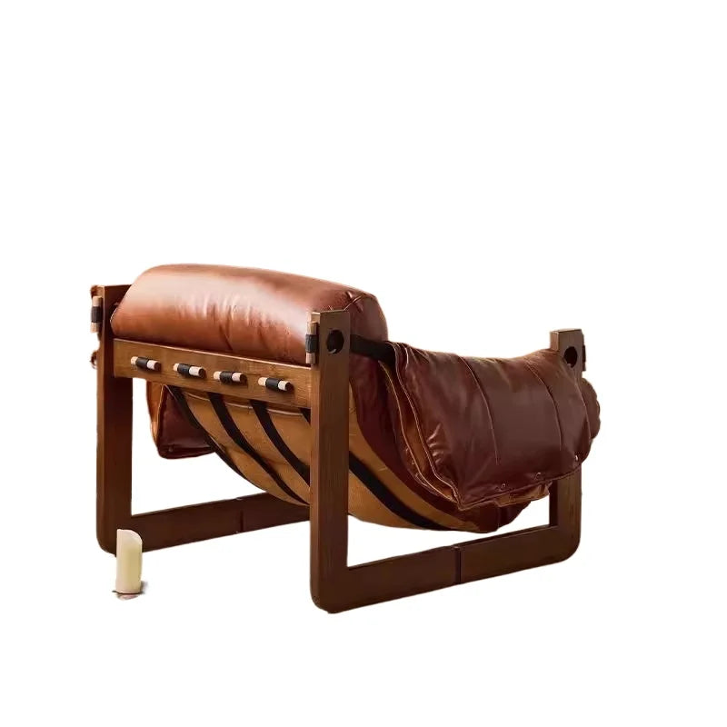 Leisure chair Lazy sofa, home living room Bedroom Hotel B & B balcony Single sofa Vintage Internet celebrity recliner
