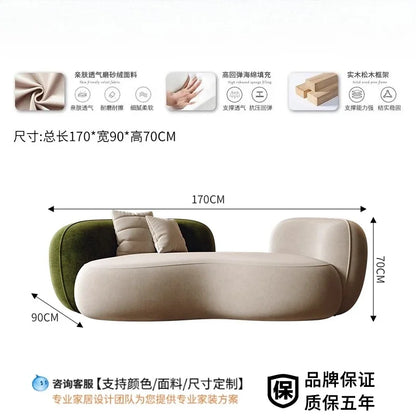 Modern home Luxury Living Room Furniture Sofa Set Floor Lazy Accents Designer Recliner Daybed Sectional Puff Sofa Corner Muebles