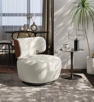 Rotating small sofa chair light luxury living room balcony simple Italian leisure chair group to discuss home use