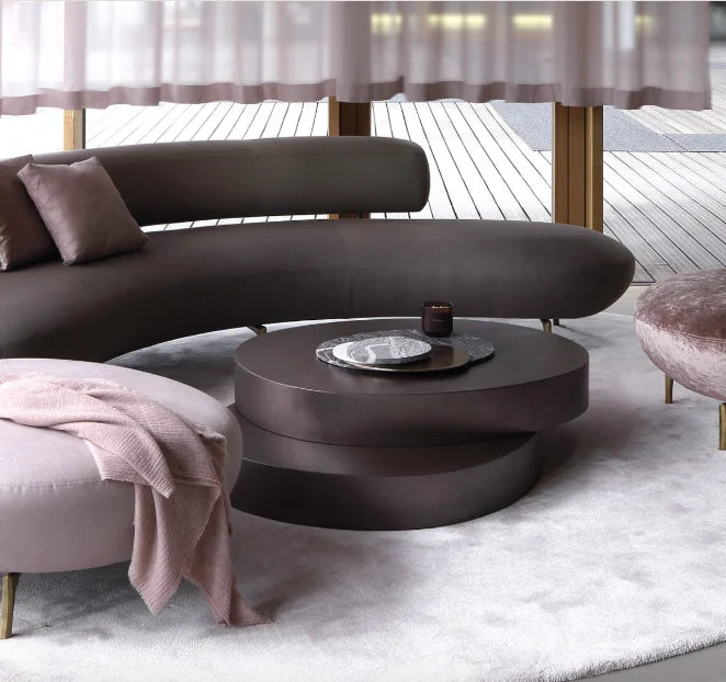 Stainless steel coffee table hotel decoration living room villa central table