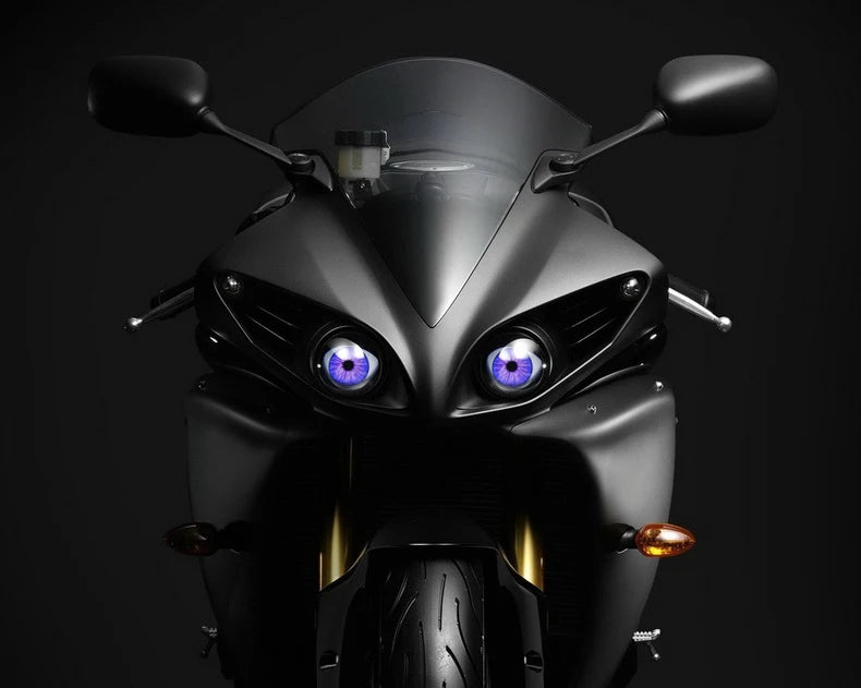 Cool Decoration Dynamic LED Car Headlights Devil Eye LED Car Light Headlight Assembly Modified Eagle Eye Light Cars Accessories