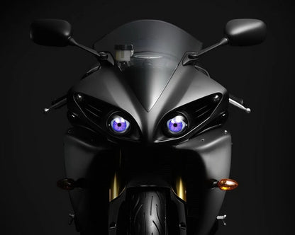Cool Decoration Dynamic LED Car Headlights Devil Eye LED Car Light Headlight Assembly Modified Eagle Eye Light Cars Accessories