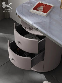 light luxury French luxury stone dresser chest cabinet integrated solid wood modern bedroom high-end makeup table