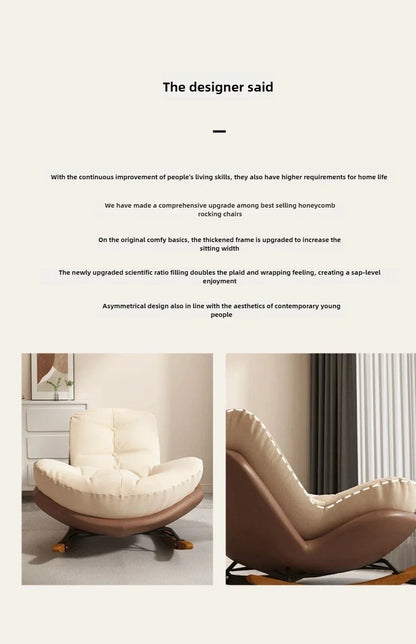 Sofa Penguin Rocking Chair Adult Lounge Chair Adult Living Room Snail Balcony Home Indoor Leisure Rocking Chair Recliner