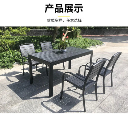 Garden balcony garden leisure aluminum alloy table and chair combination