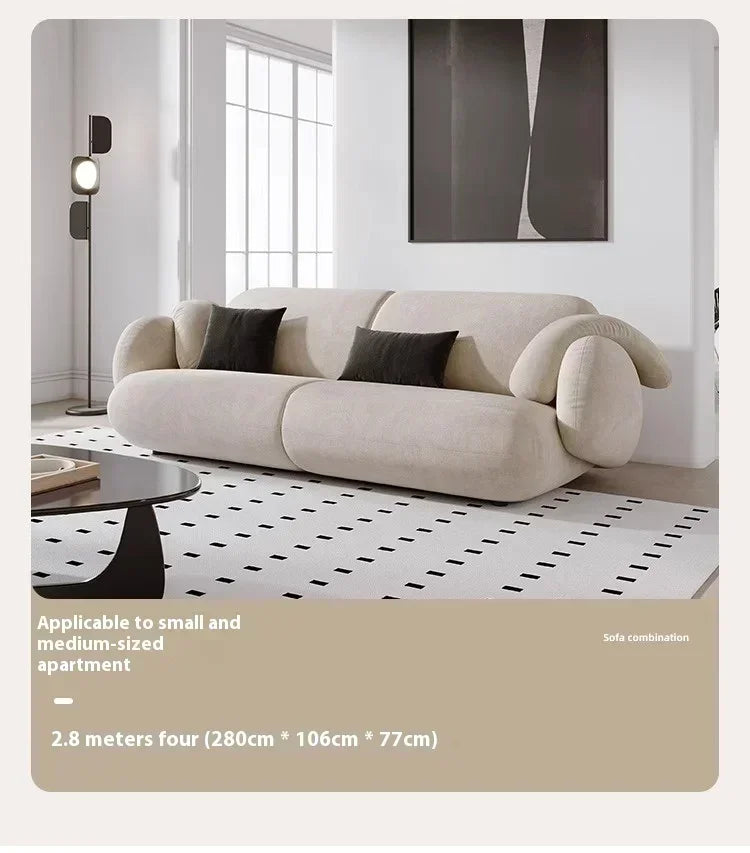 Armchair Curved Modern Sofa Pink Minimalist Wooden Floor Adults Living Room Sofa Canape Chaise Reading Divano Bedroom Furniture