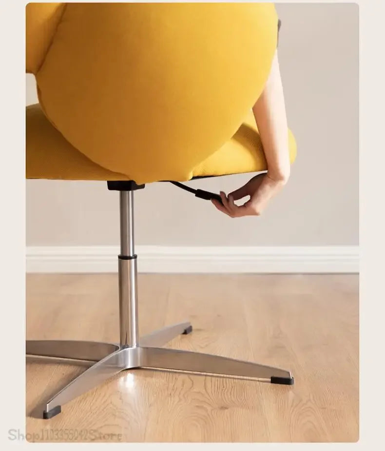 Design creative leisure chair Modern study leisure sofa chair Bedroom lift rotating dressing and makeup chair