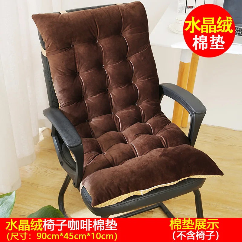 Thickened Chair Pad Backrest Pillow Foldable Bed Headboard Pillow Detachable Washable Modern Simple Style for Autumn And Winter