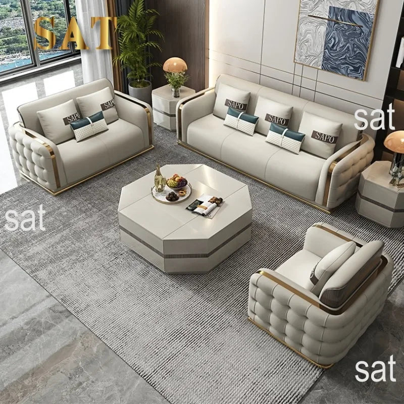 Hot Sales Living Room Furniture Home Furniture Modern Leather Couches Sectional Sofa Divano Camas Meuble De Salon