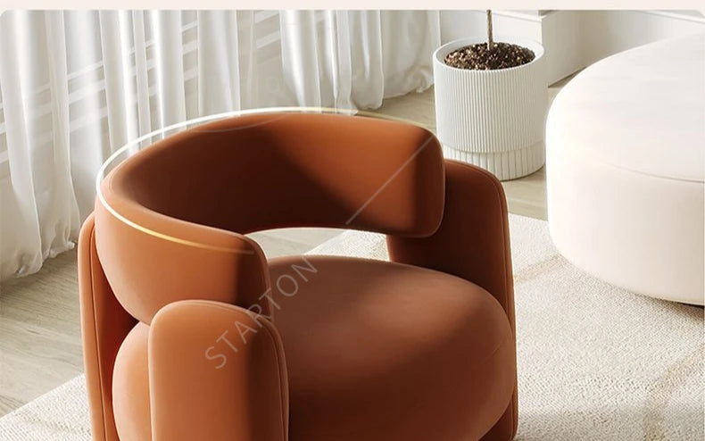 Negotiation Sofa Chair Living Room Furniture Sofas Cream Wind Balcony Single Sofa Nail Salon Beauty Salon Reception Lounge Area