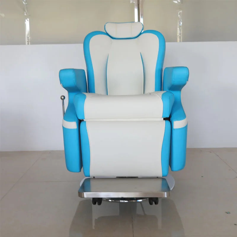 %d Modern PU Leather & Metal Adjustable Height Reclining Barber Salon Chair with High-Density Foam Seat for Commercial Use-