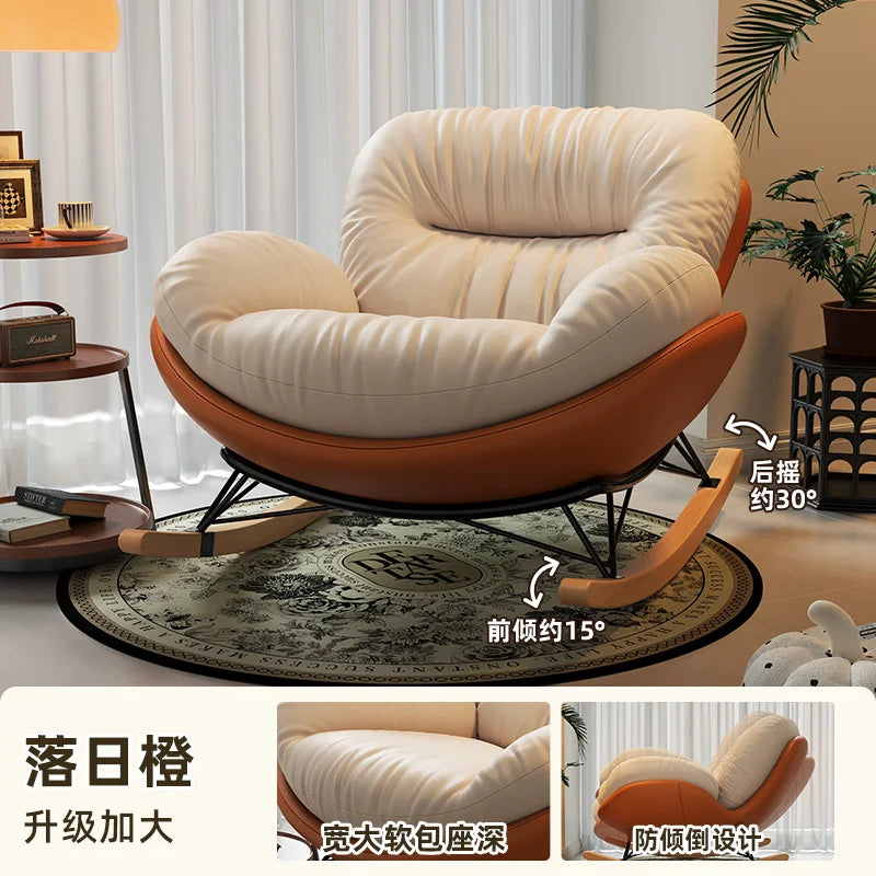 Unique Arm Chairs Rocking Lounge Salon Bedroom Lazy Relax Modern Reading Living Room Chairs Lounge Fauteuil Trendy Furniture