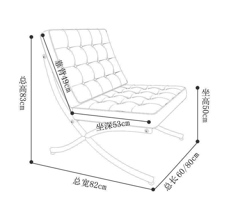 Black Metal Living Room Chairs Balcony Throne Relax Reading Modern Room Decor Fashion Chairs Comfortable Sillones Home Design